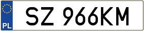 Trailer License Plate